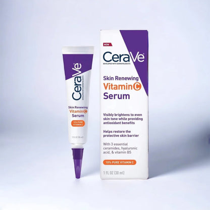 CeraVe Skin Renewing Vitamin C Serum 30ml | Brightening, Anti-Aging & Hydrating