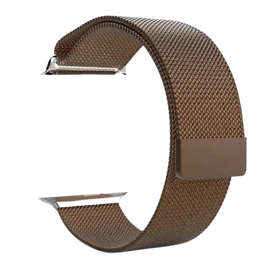 Coffee Color | Apple Watch Milanese Magnetic Loop Strap | Stainless Steel Band  | 42mm / 44mm / 45mm
