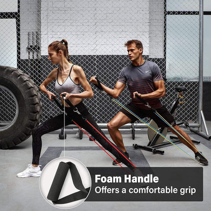 Gym Belt with Box | 5-in-1 Power Exercise Resistance Band Set – Adjustable Fitness Equipment for All