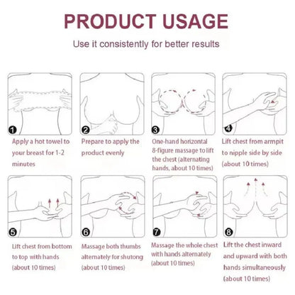 Daqan Papaya Extract Breast Enlarging Cream  | Organic Breast Enhancement & Skin Elasticity Booster