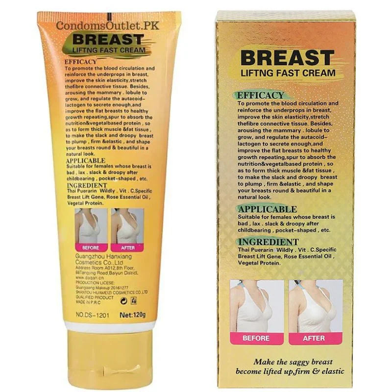 Daqan Papaya Extract Breast Enlarging Cream  | Organic Breast Enhancement & Skin Elasticity Booster