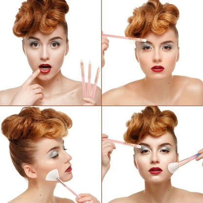 Huada Beauty Makeup Brush Set – 12-Piece Professional Makeup Tool Kit | Soft, High-Quality Synthetic Bristles