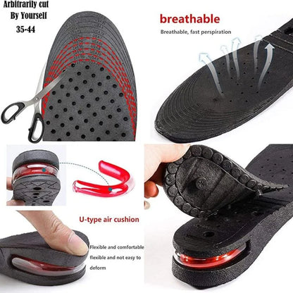 4 Layer Height Increase Insoles – Adjustable 3 cm to 9 cm | Soft, Comfortable & Shock-Absorbing | Elevator Shoe Inserts for Men & Women