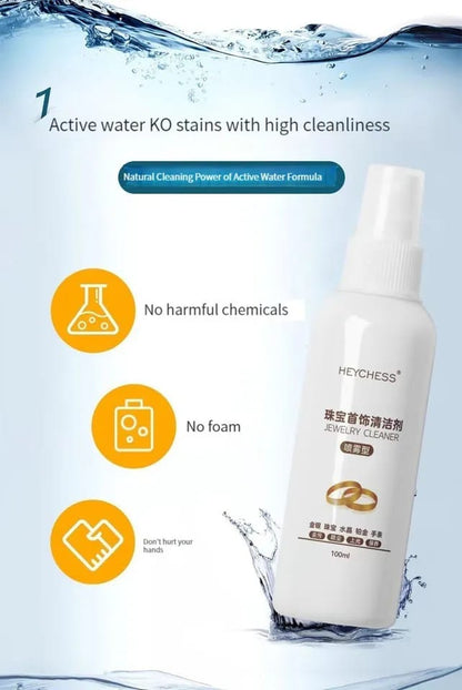 100ml Jewelry Cleaner Diamond Silver Gold Jewelry Cleaning Spray Multifunction Cleaner Non-toxic