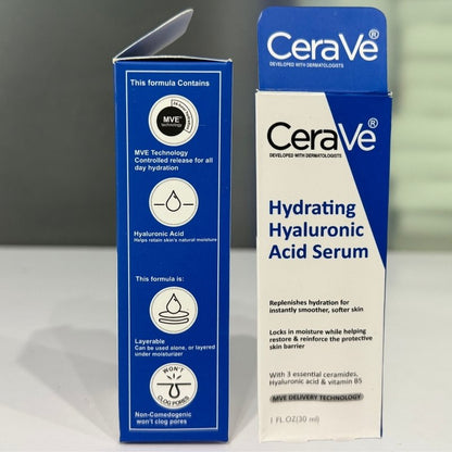 CeraVe Hyaluronic Acid Face Serum 30ml | Hydrating, Barrier-Repair & Anti-Aging